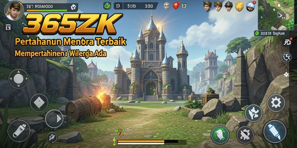 Cuplikan gameplay 365ZK yang mendebarkan dengan strategi Tower Defense.
