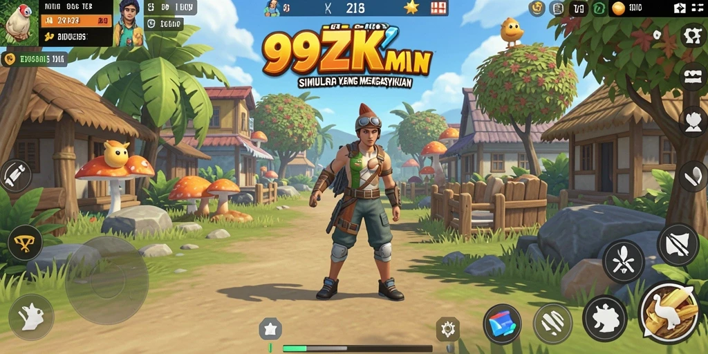 Screenshot gameplay 99ZK yang menampilkan interaksi dinamis.