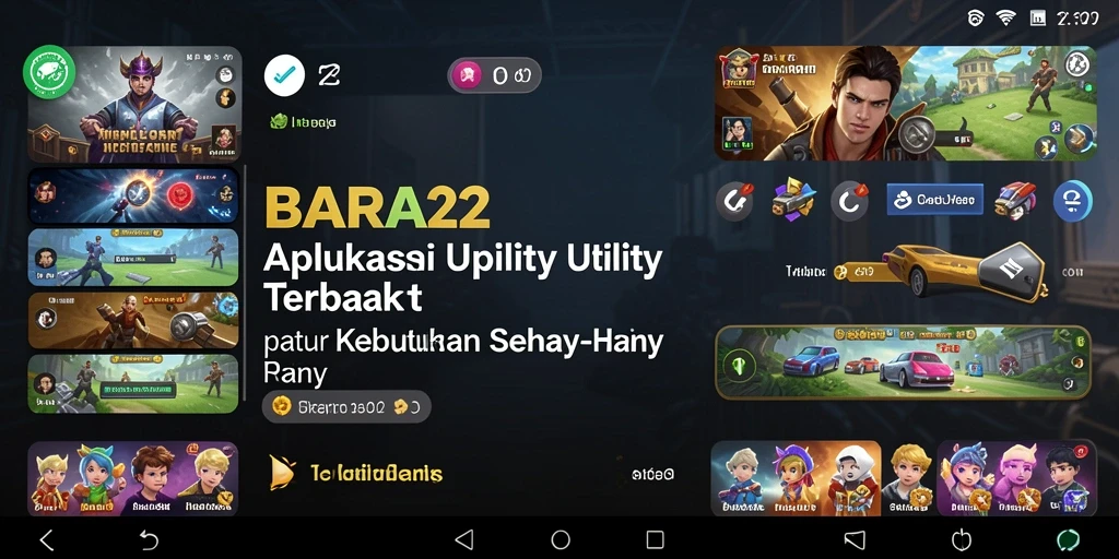 Tampilan aplikasi BARA22 dengan fitur-fitur Utility yang canggih.