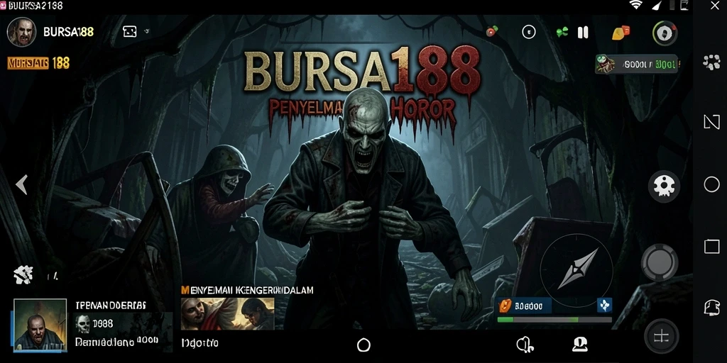 Tangkapan layar menampilkan gameplay menegangkan BURSA188 dengan suasana mencekam.