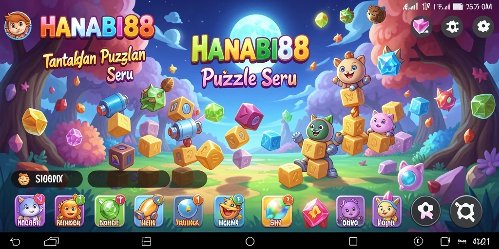 Tangkapan layar gameplay seru dari HANABI88 menunjukkan teka-teki menantang.