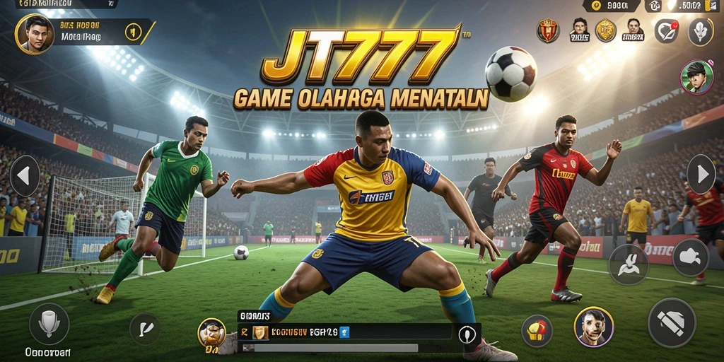Tangkapan layar utama JT777 menampilkan aksi seru dalam olahraga.