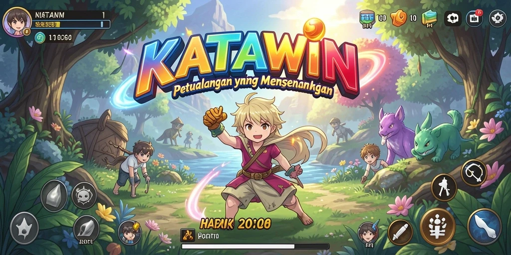 Tampilan menarik dari gameplay Anime KATAWIN yang penuh aksi.