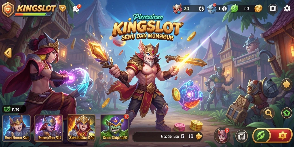 Tampilan gameplay seru dan interaktif dari KINGSLOT.