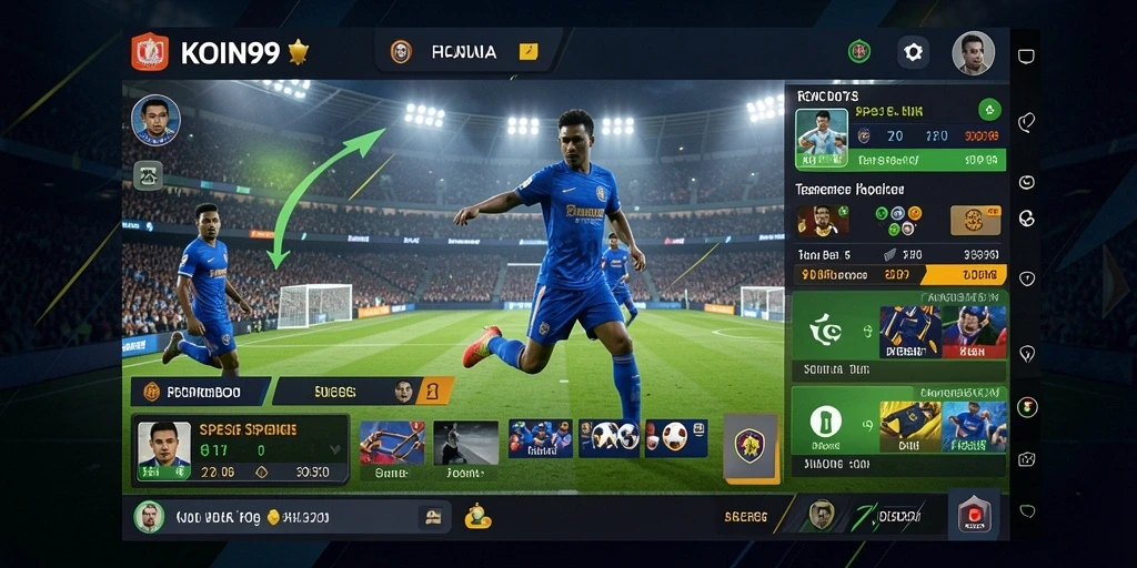 Tampilan gameplay sportsbook di aplikasi KOIN99 saat bertaruh.