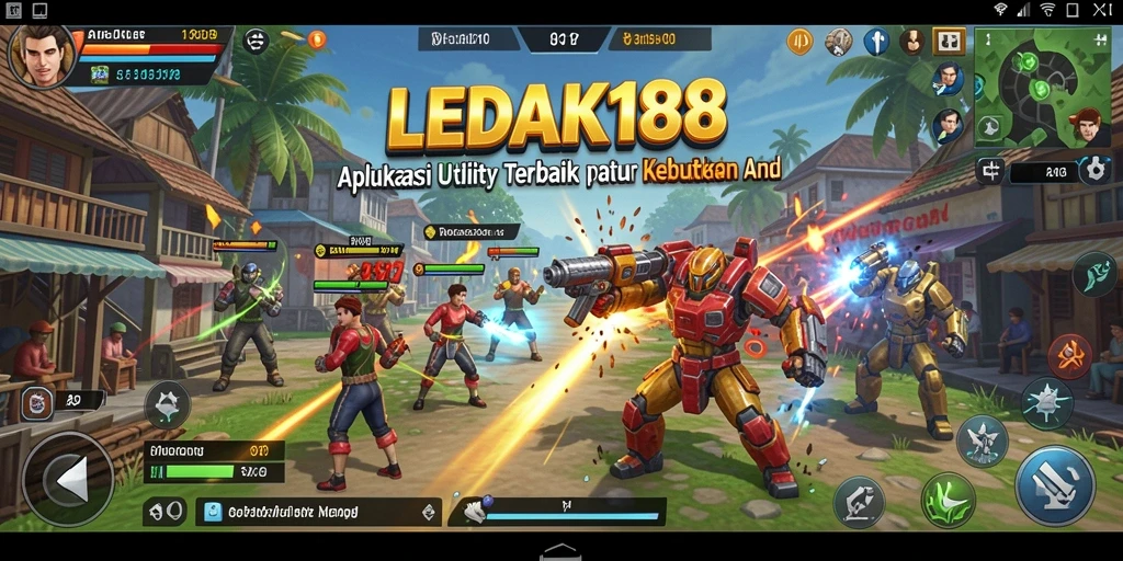 Tampilan utama aplikasi <strong>LEDAK188</strong> memberikan kemudahan akses fitur Utility.