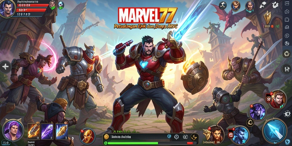Tampilan gameplay seru di dunia fantasi MARVEL77
