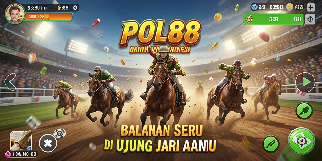 Tampilan menarik dari gameplay balapan POL88 yang mendebarkan.