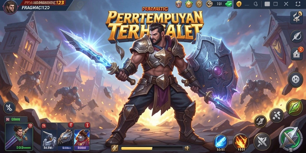 Screenshot gameplay PRAGMATIC123 menampilkan aksi pertempuran seru.