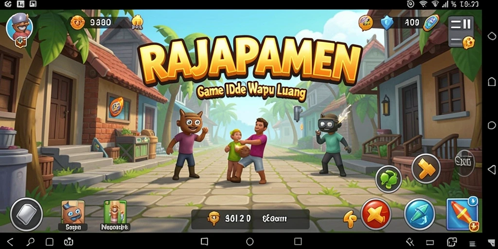Screenshot gameplay RAJAPAMEN yang seru dan menarik.
