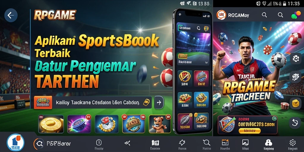 Tangkapan layar utama RPGAME menampilkan fitur taruhan langsung dalam olahraga.