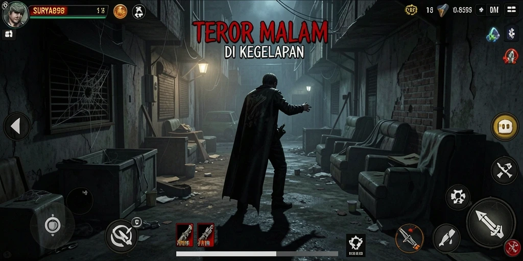 Gameplay SURYA898 dengan teror menakutkan yang mencekam.