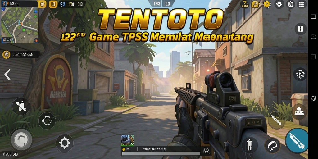 Screenshot gameplay TENTOTO dengan aksi seru di tengah pertempuran.